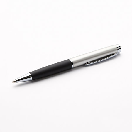 Pen isolated on a white background. 3d render. High resolution image.の素材