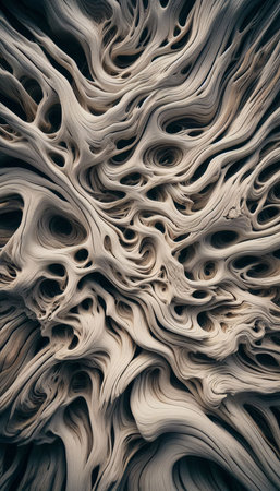 Abstract image of wavy lines in the form of spirals. Toned.の素材