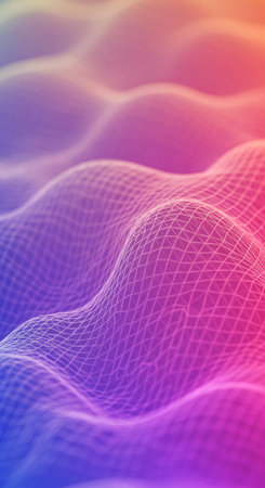 Abstract background with dynamic wave. 3d rendering, 3d illustration.の素材