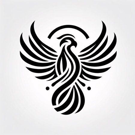 Black and white vector illustration of a rainbow trout in the water.の素材