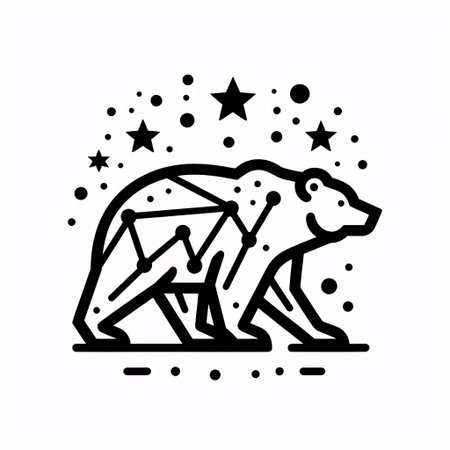 Bear icon isolated on white background. Vector illustration. EPS 10.