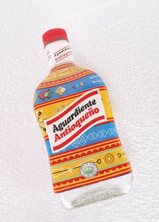 Medellin Colombia October 1, 2018 The Liquor and Alcohol Factory of Antioquia, is a solid organization with extensive experience in the country and with more than ninety years producing liquors and liquors for local marketsのeditorial素材