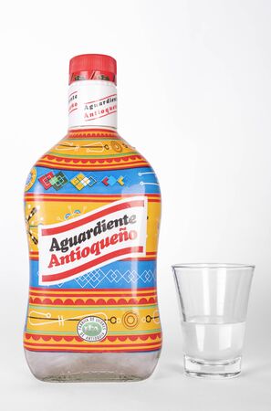 medellin colombia October 1, 2018 The Liquor and Alcohol Factory of Antioquia, is a solid organization with extensive experience in the country and with more than ninety years producing liquors and liquors for local marketsのeditorial素材