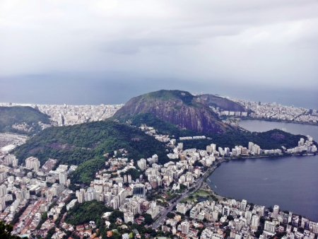 Rio de Janeiro, fantastic view of the most beautiful city in the world, a combination of jungle, modern buildings and the favela, aerial view 3の写真素材