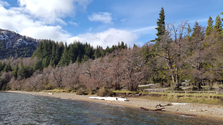 Lake sceneryの写真素材