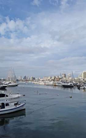 Port of Punta del Este and shops