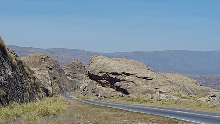 route in the mountains, fantastic landscapeの写真素材