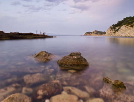 Beautiful mediterranean cove located in the Costa Blanca of Spain. の写真素材