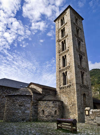 Romanesque church in the Spanish Pyreneesの写真素材