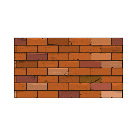 Brick wall, seamless texture pattern for continuous replicateのイラスト素材