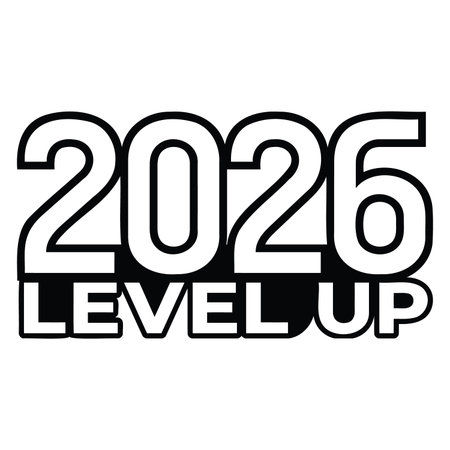 This image features a bold typographic design with the year 2026 prominently displayed in large...