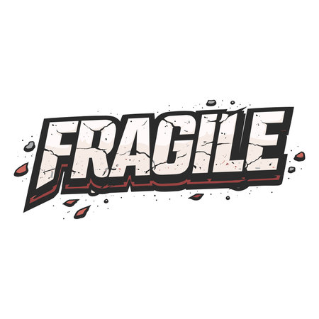 fragile, grunge vintage font, vector illustration eps10のイラスト素材