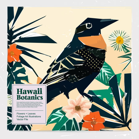 Vector illustration with hand drawn wild flowers and birds. Floral background.のイラスト素材