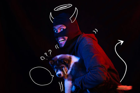 Beautiful dog teens arrested Hostage Ransom Kidnapped terrorist catch outrage,Cartoon graphics