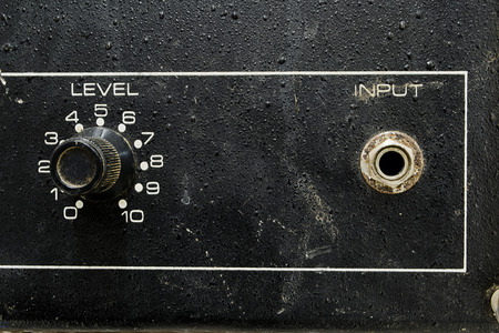 Input and level knob for wire trsの写真素材
