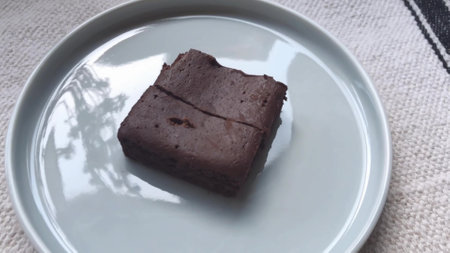 Chocolate cake in return for Valentine's Day or White Dayの写真素材