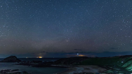 Milky Way in the sky of Japanの写真素材