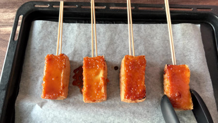 Japanese food thick fried tofuの写真素材