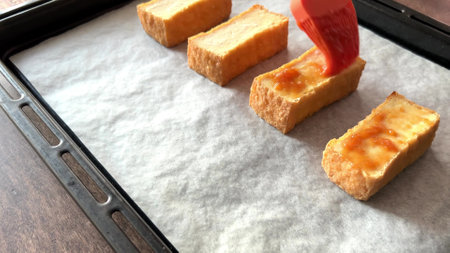 Japanese food thick fried tofuの写真素材