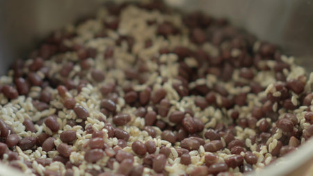 adzuki bean of natural plantの写真素材