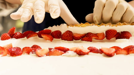 cute fashionable delicious dessert cakeの写真素材