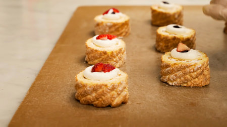 cute fashionable delicious dessert cakeの写真素材
