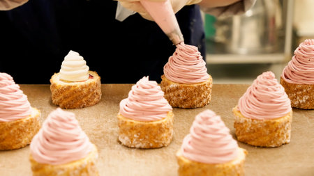 cute fashionable delicious dessert cakeの写真素材