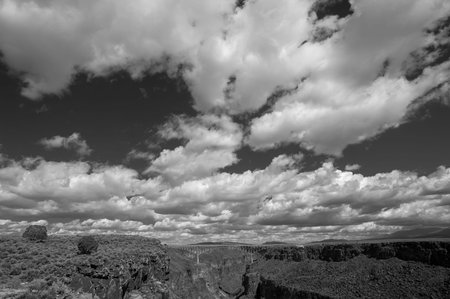 Rio Grande Gorge, Taos NMの写真素材