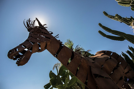 Iron Horse Sculptureの写真素材