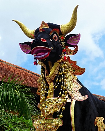 Cremation bull, Ubud, Baliの写真素材