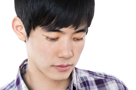 Handsome young man portraitの写真素材