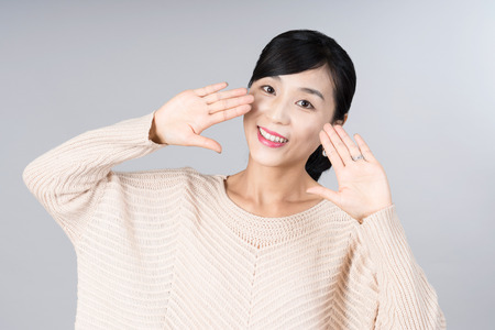 attractive asian woman imageの写真素材