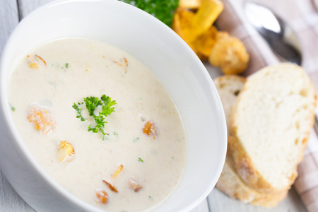 mushroom soupの写真素材