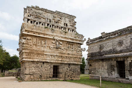La Iglesia in Las Monjas complex of buildings, Chichen-Itza, Yucatan, Mexicoの写真素材