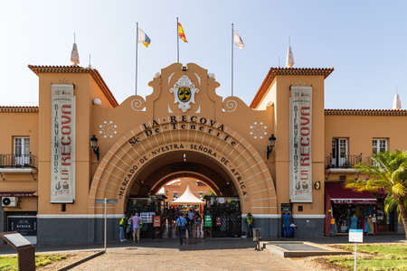 Entrance to Mercado de Nuestra Senora de Africa, the main market of Santa Cruz de Tenerife, Spainのeditorial素材