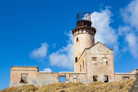 Lighthouse ruin on Ile aux Fouquets, Mauritiusの写真素材