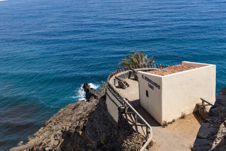 Fortin San Fernando, a historic cannon fort against pirates, Los Realejos, Tenerife, Spain