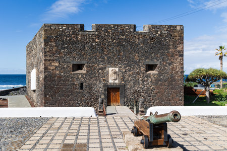 Castillo San Felipe, Puerto de la Cruz, Tenerife, Spainの写真素材