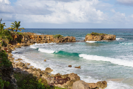 Bay in Fair Prospect, Portland, Jamaicaの写真素材