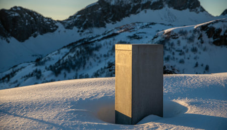 Monument to Soviet soldiers of the Great Patriotic War in the mountainsの素材