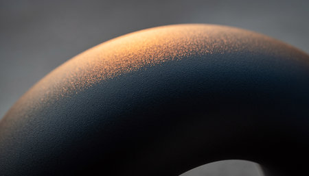 A close-up view of a planets surface showing atmospheric glow and shadow effectsの素材