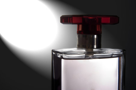Perfume glass bottle, blank cosmetic bottles template