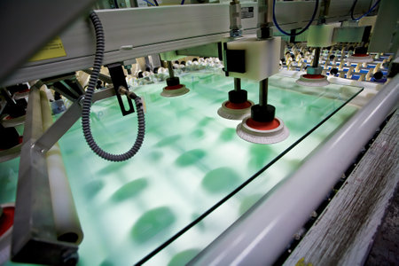 Glass industry and glass working toolsのeditorial素材