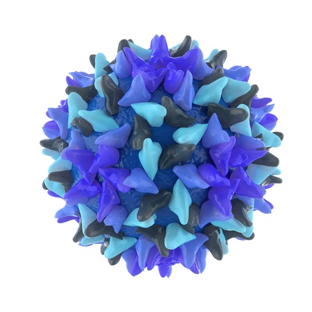 molecular structure of the hepatitis B virusの写真素材