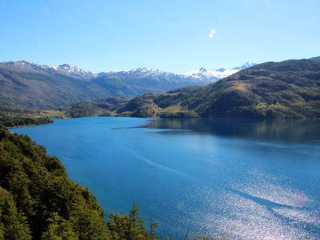 River landscape at the mountainsの写真素材