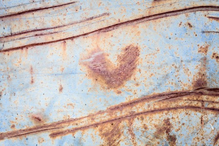 Metallic rust texture with heart shapeの写真素材