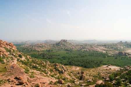 Landscape from hampi karnataka india at dayの写真素材