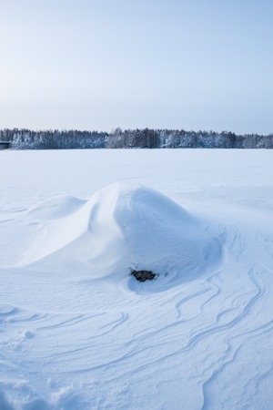 Natural wind snow pattern backgroundの写真素材