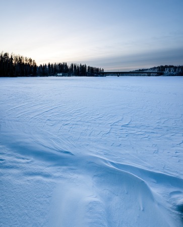 Natural wind snow pattern backgroundの写真素材