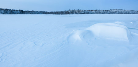 Natural wind snow pattern background